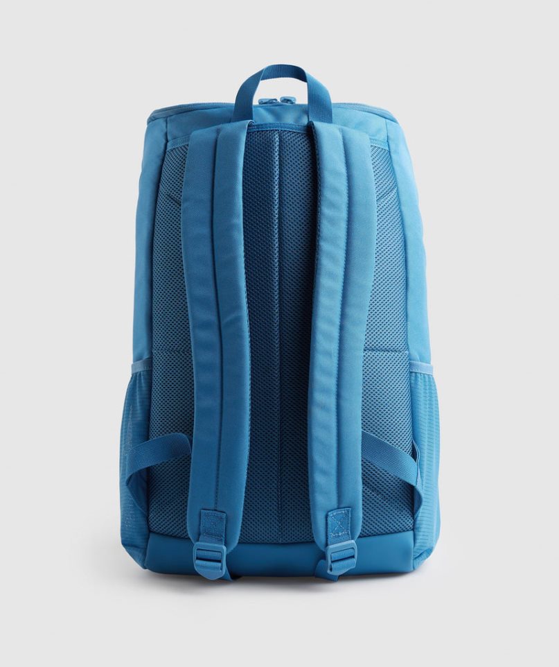 Gymshark Sharkhead Backpacks Blue | NZ 3TGEJD